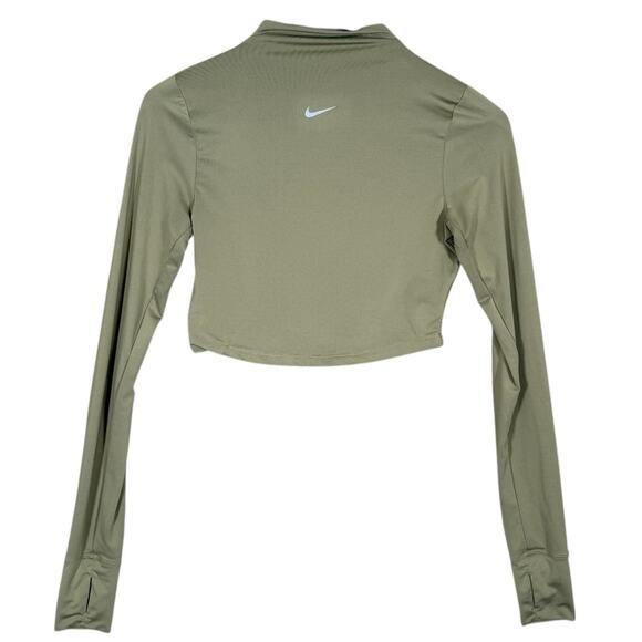 Nike Dri-FIT Crop Top Long Sleeve Mock Neck Athleisure Small - Picture 8 of 12